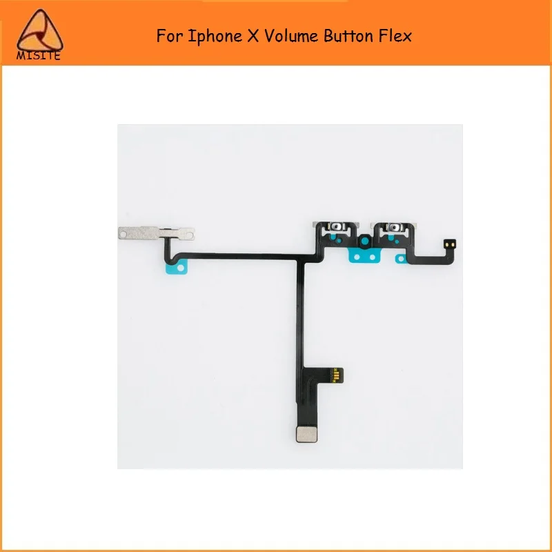 

10PCS/LOT New Original Volume Button Flex Cable For iPhone X iX Switch On Off Control Mute Flex Ribbon Replacement Parts