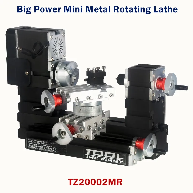 Токарный станок Thefirsttool TZ20002MR компактный металлический вращающийся токарный 12000