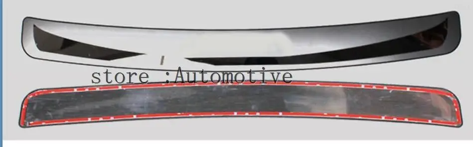 Для Skoda Octavia A7- седан автомобиля-Stying задняя защита заднего бампера багажника защита порога пластина автомобильные аксессуары - Цвет: 1pcs outer