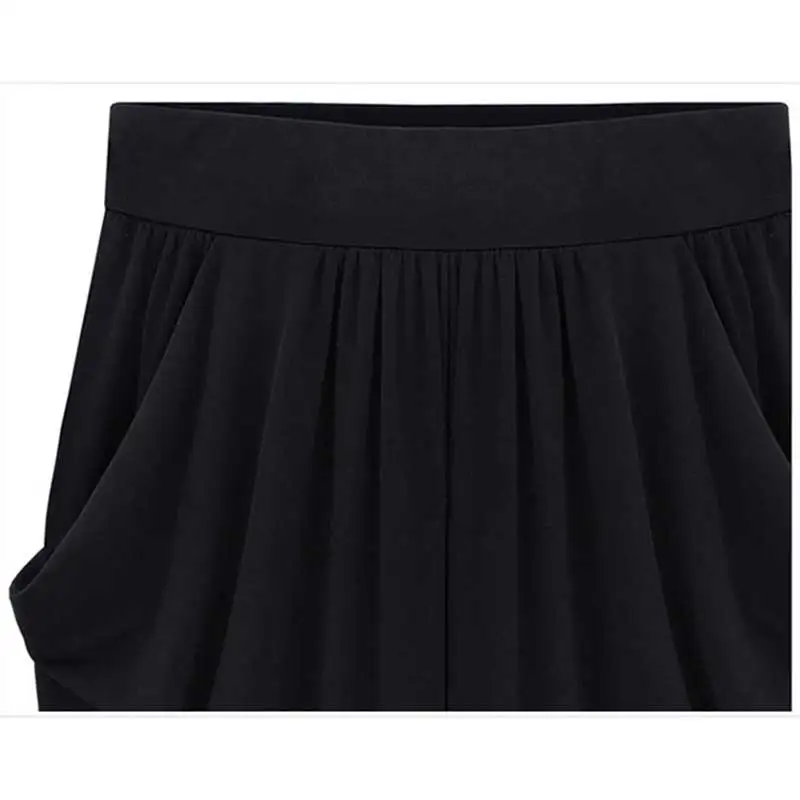 Женские брюки 8XL повседневные свободные штаны шаровары большого размера с