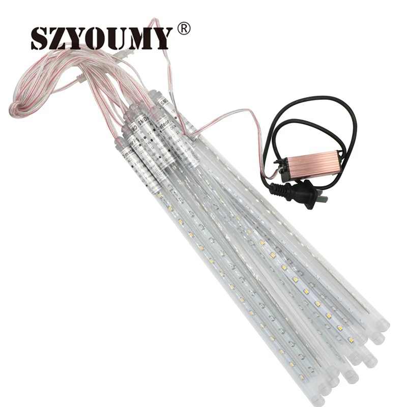 SZYOUMY Новый 2835 30 см метеоритный дождь трубы Рождественские огни Светодиодные
