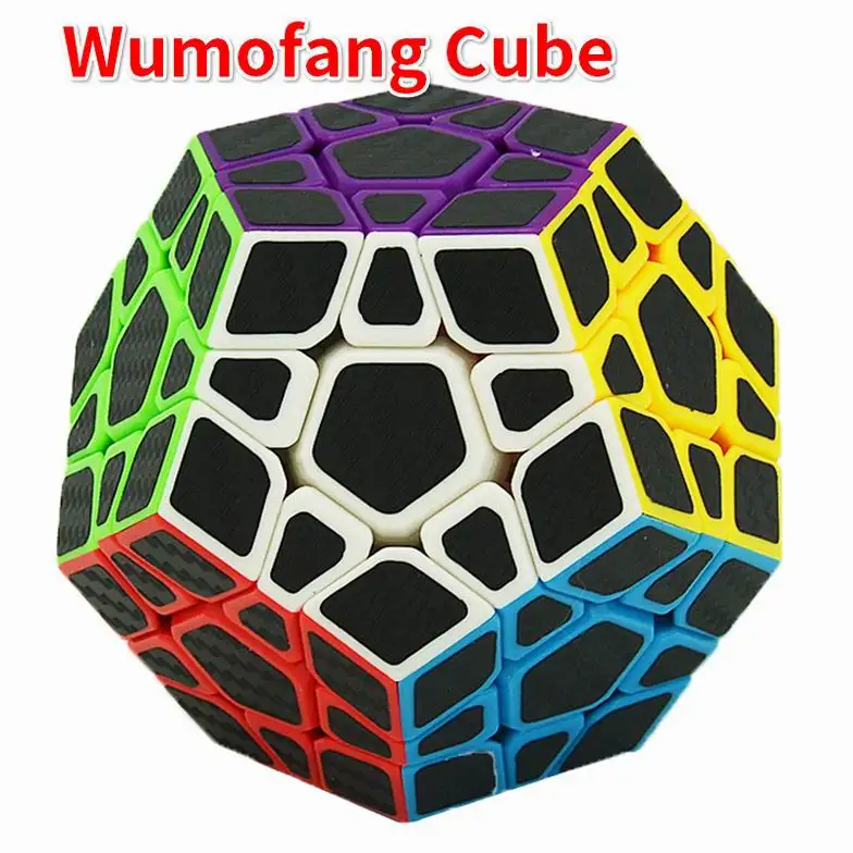 Mega--minx Кубик из углеродного волокна, Магический кубик, скорость 2x2 3x3 4x4 5x5, пирамиды 223, 233, SQ1, перекос, головоломка, рисовый пельмень, Cubo Magico, игрушки для детей - Цвет: Mega--minx