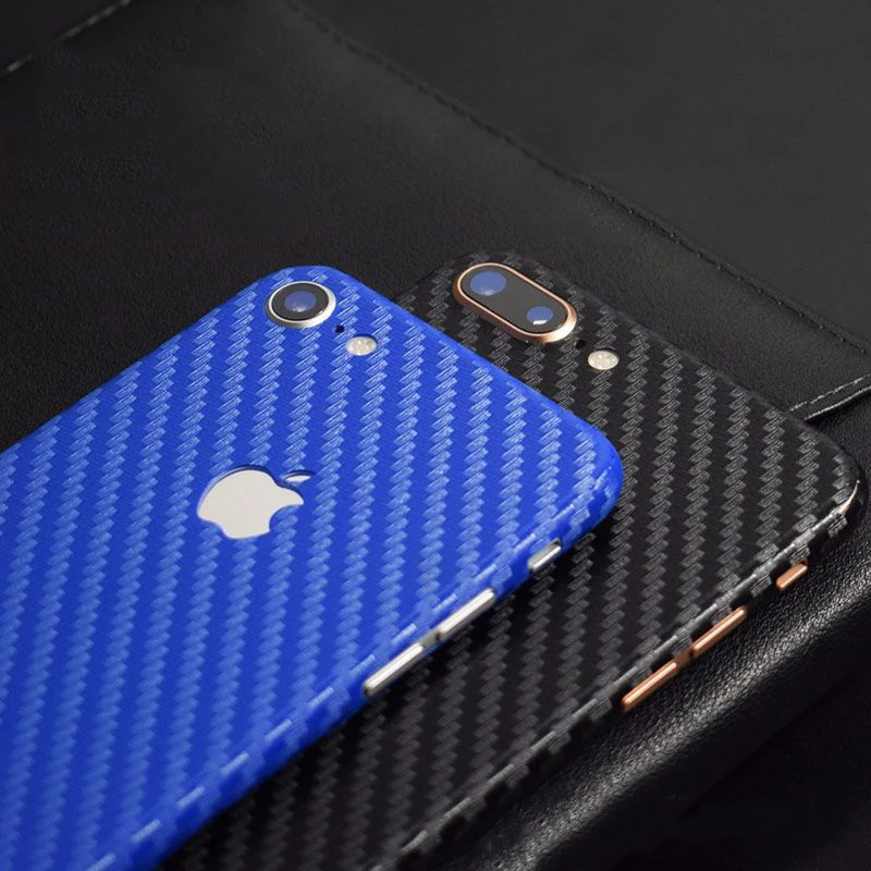 8 цветов углеродного волокна задняя пленка для Apple iPhone Plus декоративные мобильного