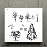 zhuoang forest design stamp scrapbook rubber stamp craft clear stamp card seamless stamp