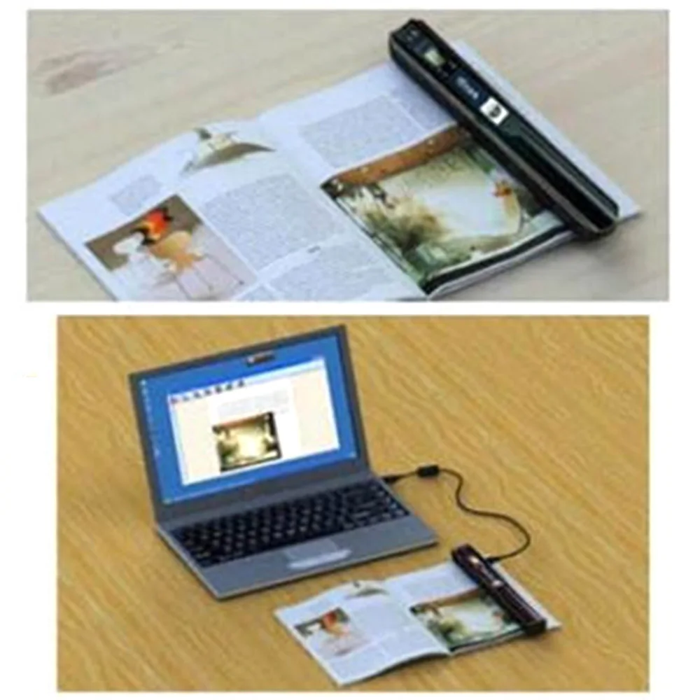 

Portable Scanner iScan 900DPI Format Document Image A4 Book Scanner LCD Display JPG/PDF USB2.0 Scanner