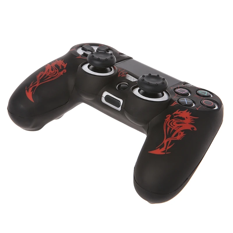 Силиконовый чехол с 2 крышками для джойстика SONY playstation 4 PS4 Dualshock | Электроника