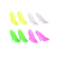 10 pairs fashion high heel evening party wear shoes for doll clothes dress accessories kids gift random color