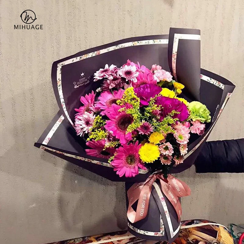 

MiHuaGe 20pcs Lace Bouquet Wrapping Paper High-Grade Flower Packaging Materials Festive Party Flowers Gift Wrapping Materials