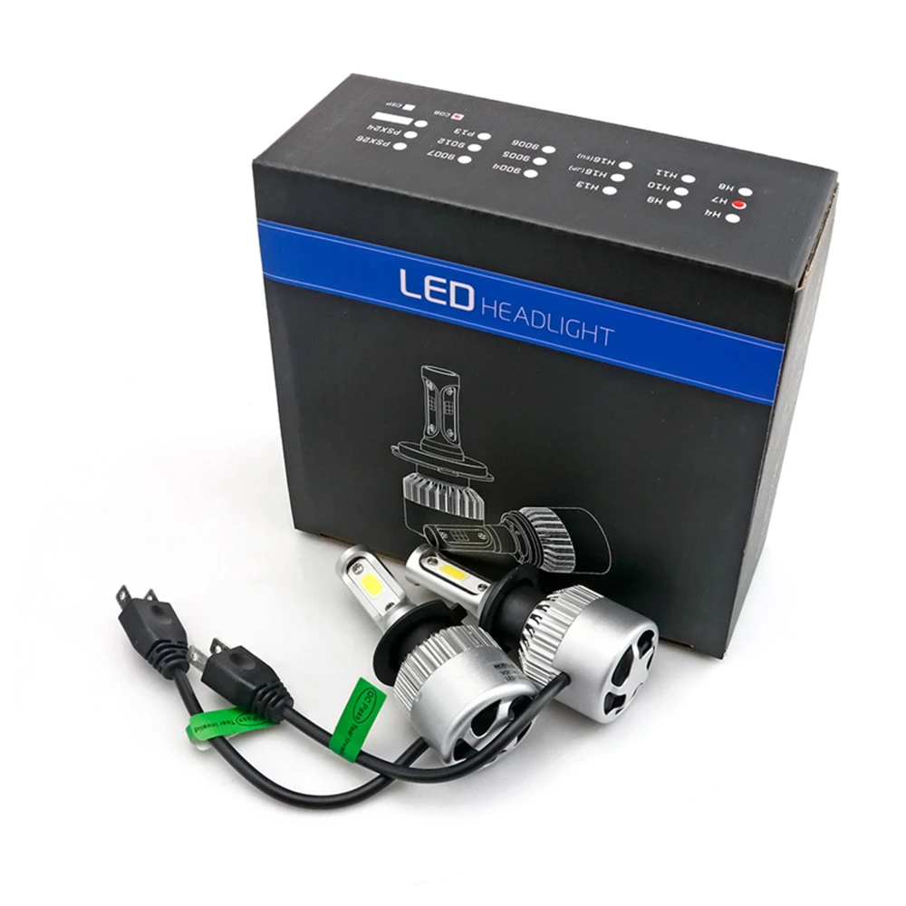 Авто H4 led 12V лампа автомобильный светильник 6000K 72W H11 H8 H9 автомобильная дальнего и