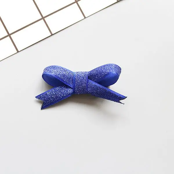 Розничная продажа 2 шт. модные милые блестящие заколки для волос с бантом