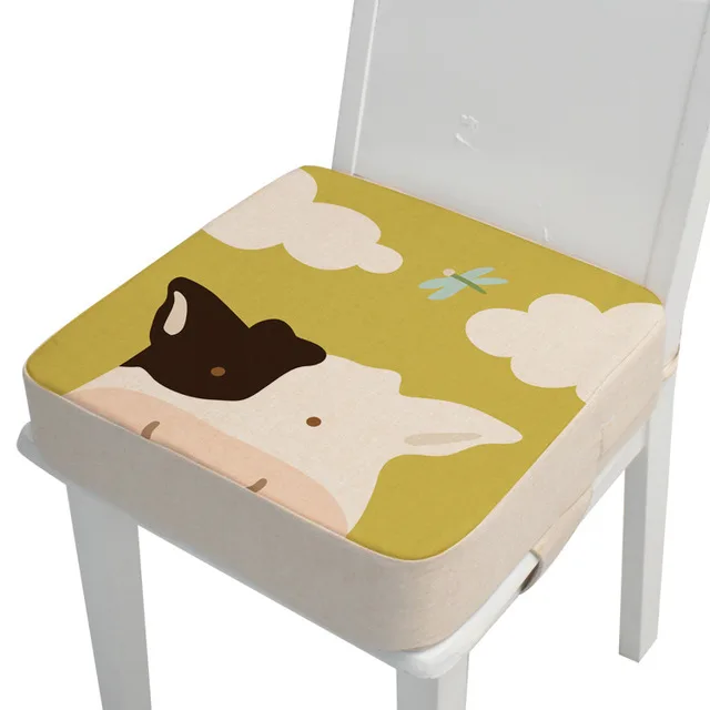 40x40x10 cm Cow 40*40*10 см подушка-подстилка для детского кресла, противоскользящая Водонепроницаемая подушка для детского стула, регулируемая подушка для стула - Цвет: 40x40x10 cm Cow