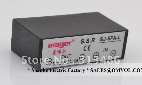 Pcb ssr тонкий 5A pcb твердотельный релейный вход 3-32VDC выход 90-480VAC