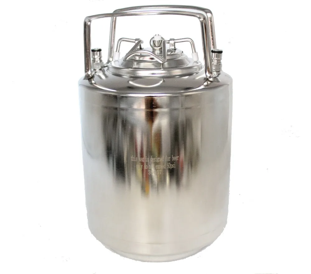 

304 Stainless Steel 10L Homebrew Ball Lock Corny Keg Cornelius Thickness 1MM Pepsi Soda Beer Keg Easy To Clean