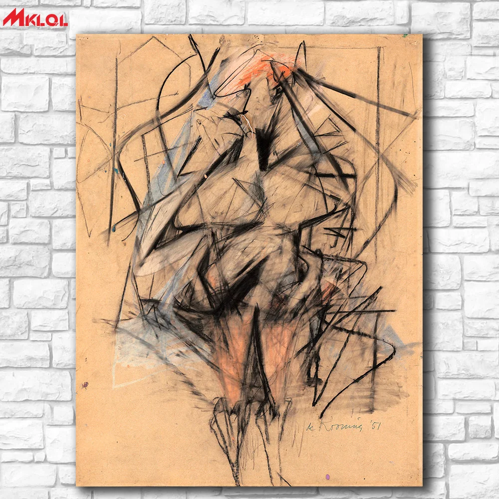 Willem de kooning woman 1951 Картина на холсте для Гостиная украшения дома картина маслом