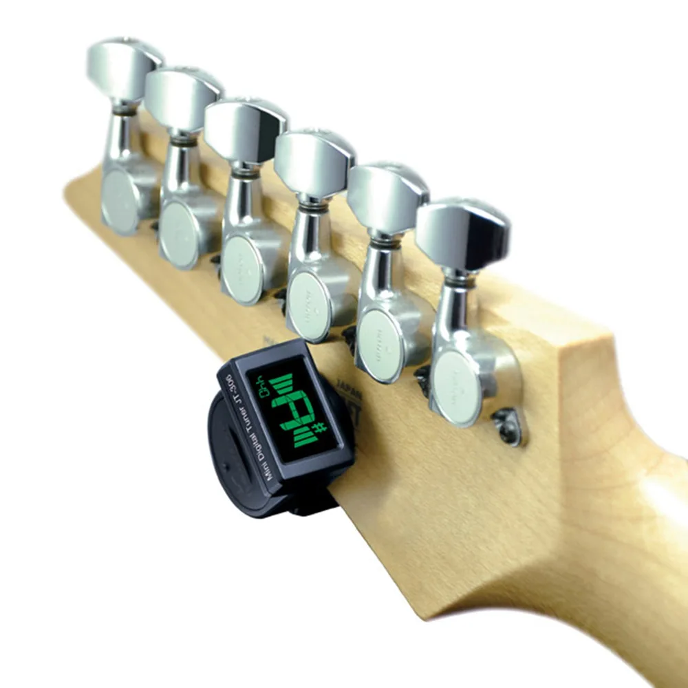 JOYO JT-306 мини цифровой ЖК-дисплей клип-тюнер для акустической гитары бас-гитары