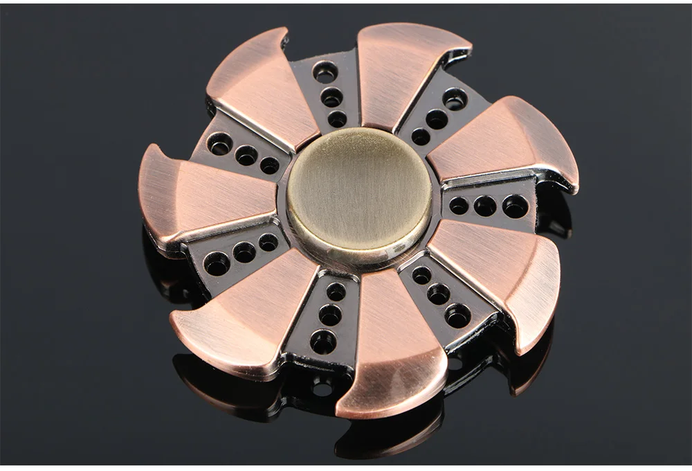 Многоцветный круговой Tri Hand Spinner цинковый сплав ADHD Austim обучающая игрушка стабильная долгое время для взрослых ностальгия крутой подарок