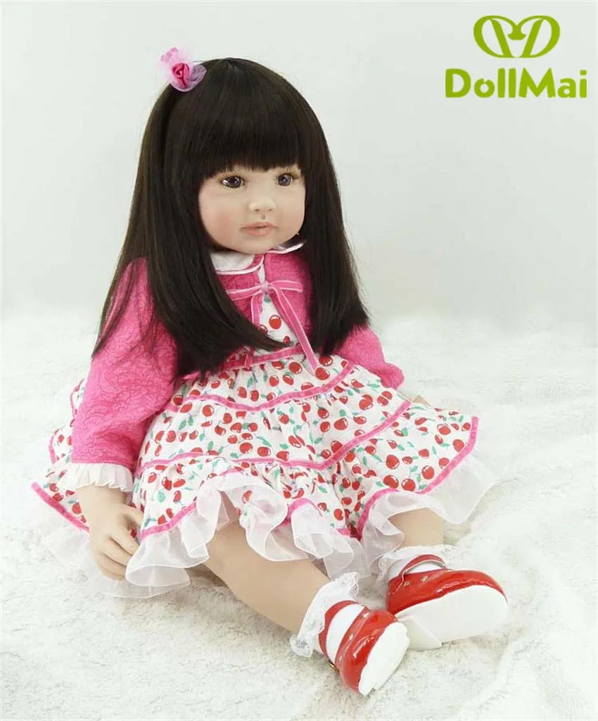 Реалистичный силиконовый виниловый Реборн 60 см детская игрушка игрушечный домик