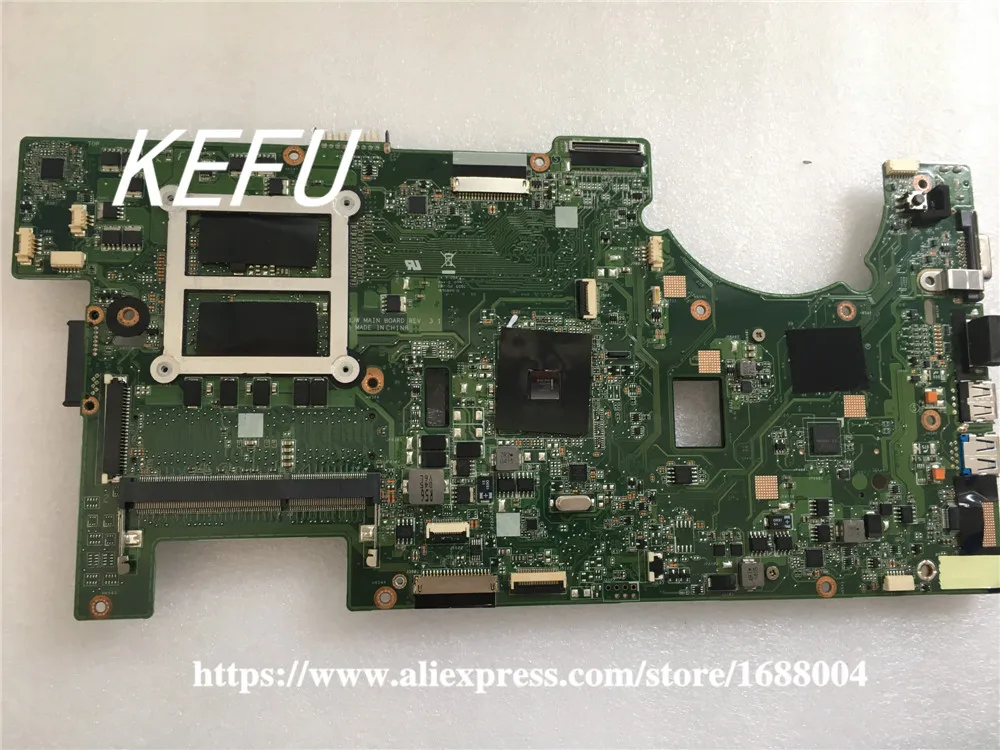 KEFU G73JW Motherboard For Asus REV2.0 Mainboard With 2D Connector 4RAM Solts 60-N0UMB1200-A02 | Компьютеры и офис