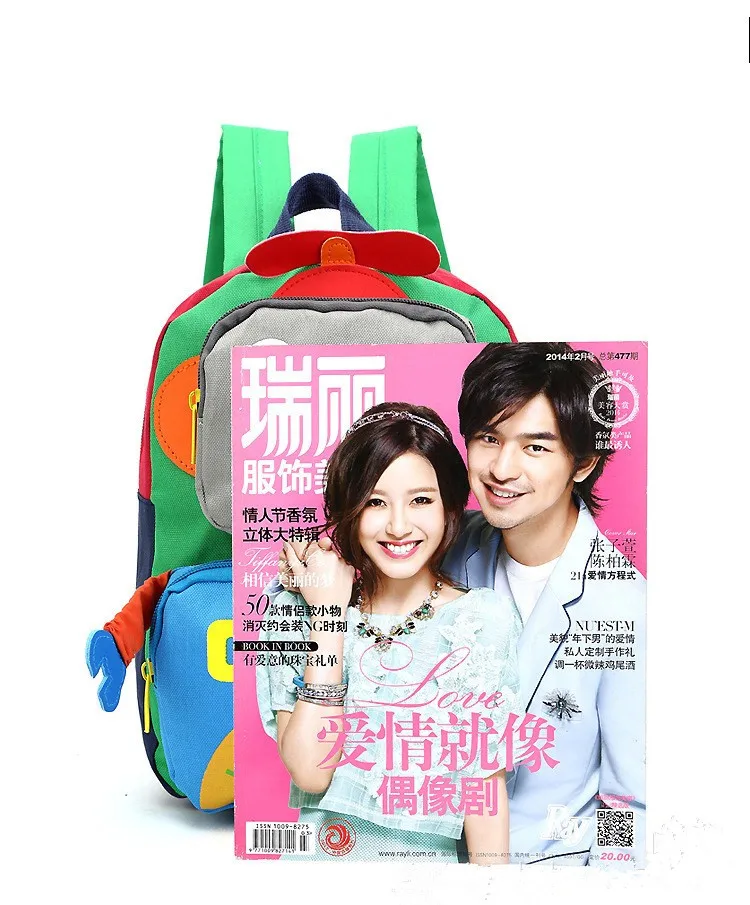 2016 Горячие Мультфильм Робот дети рюкзаки/дети детский сад рюкзак/ребенок