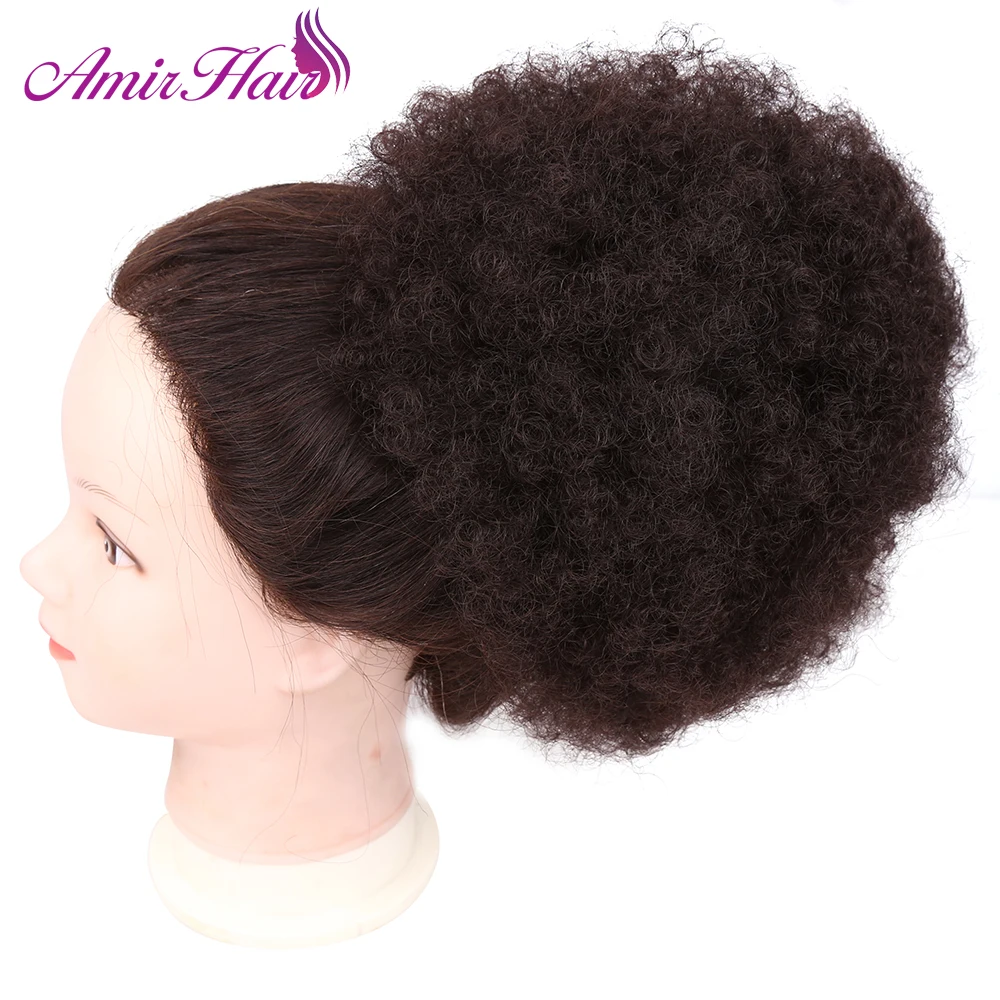 Amir Hair пончик шиньон кудрявые синтетические волосы булочки для наращивания - Фото №1
