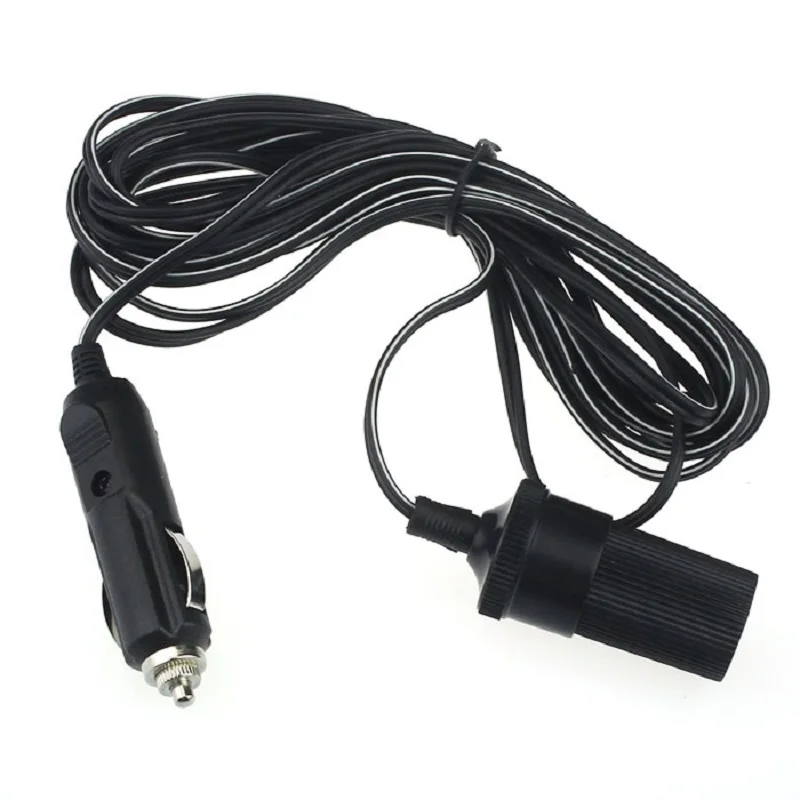 

Car Super drop ship car styling 12V 24V 10A Car Accessory Cigarette Lighter Socket Extension Cord Cable 5m 4.0#