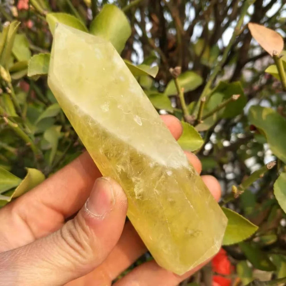 

145gNatural Citrine Quartz Crystal Transparent Point Healing