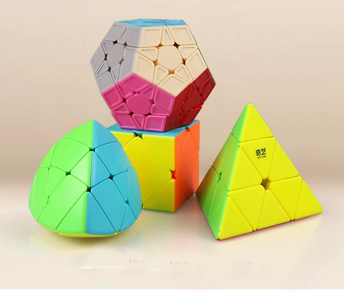QIYI Megaminx Пирамида рисовые пельмени Куб ВОЛШЕБНЫЙ скоростной куб Набор пазлов профессиональные развивающие игрушки подарки для детей