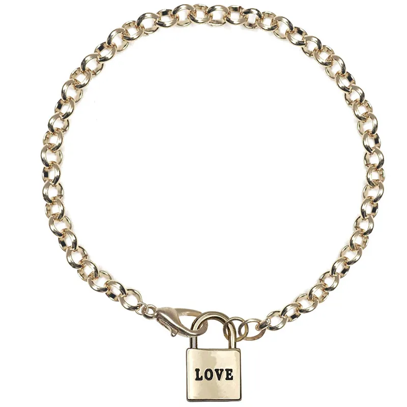 Женский браслет с цепочкой Tiny Love Lock очаровательные ювелирные изделия Tiffan подарки