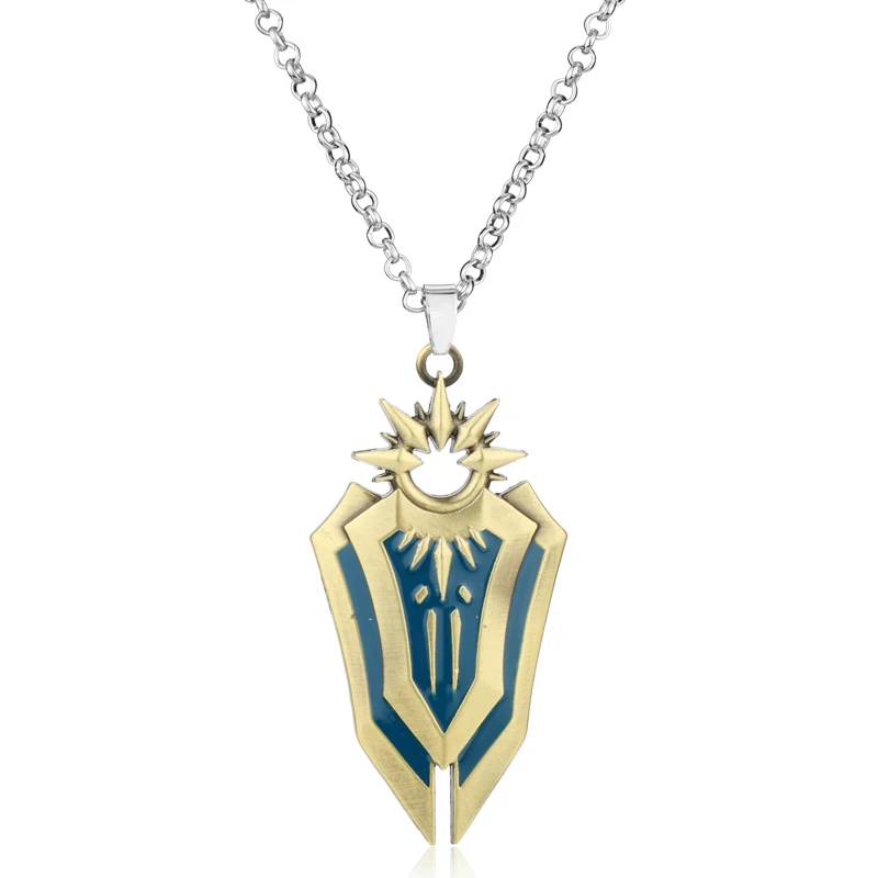 MQCHUN Лига LO L Leona Shield аксессуары для косплея ожерелье-чокер женщин и мужчин Jewelry-30 |