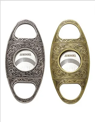 Металлическая подарочная коробка для сигар с гравировкой в западном