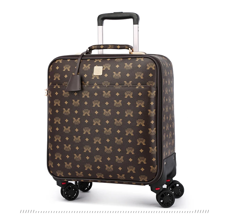 New 16 20 24 inch Retro koffer Rolling Suitcases Women Carry-Ons Travel Bags Men spinner brand Trolley Luggage boarding box