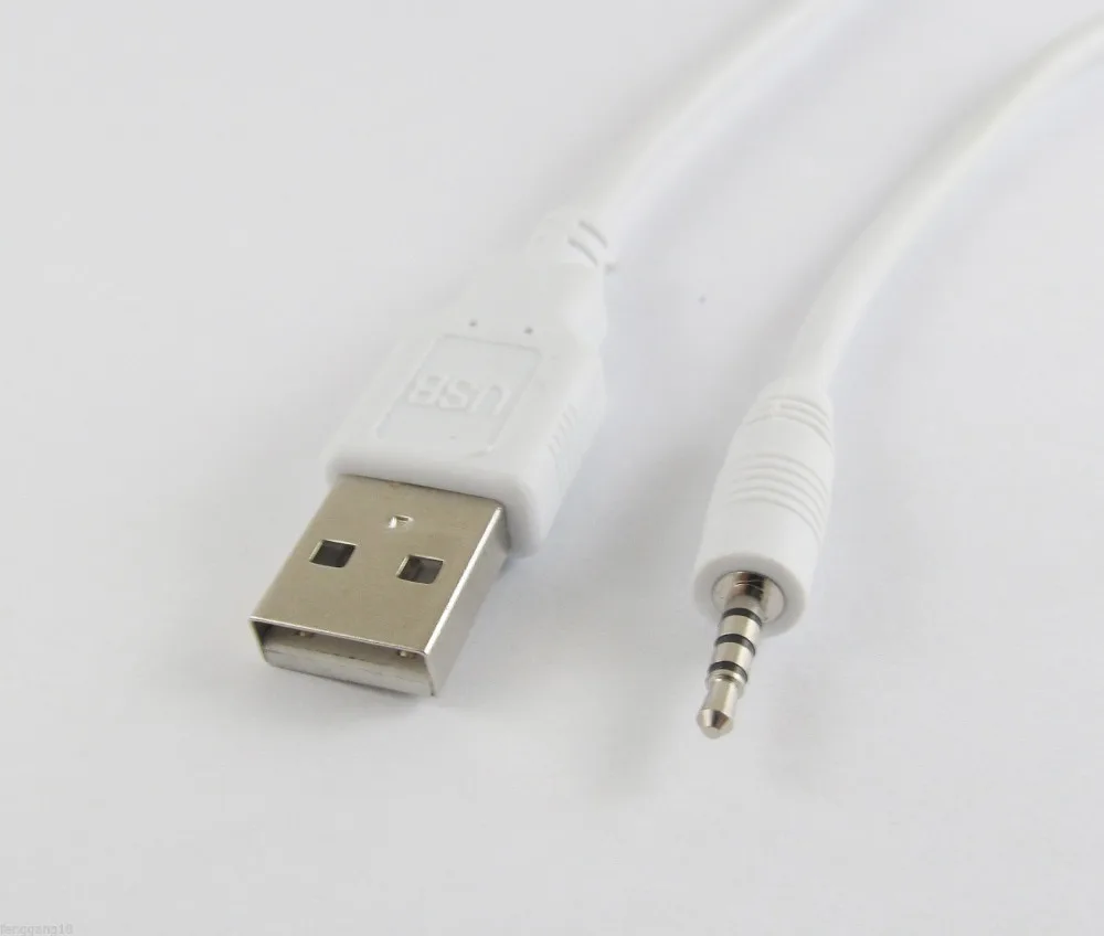 Штепсельная Вилка USB A Male к штепсельной вилке 2 5 мм цвет белый 15 см 1 шт.|cable for mp3|data