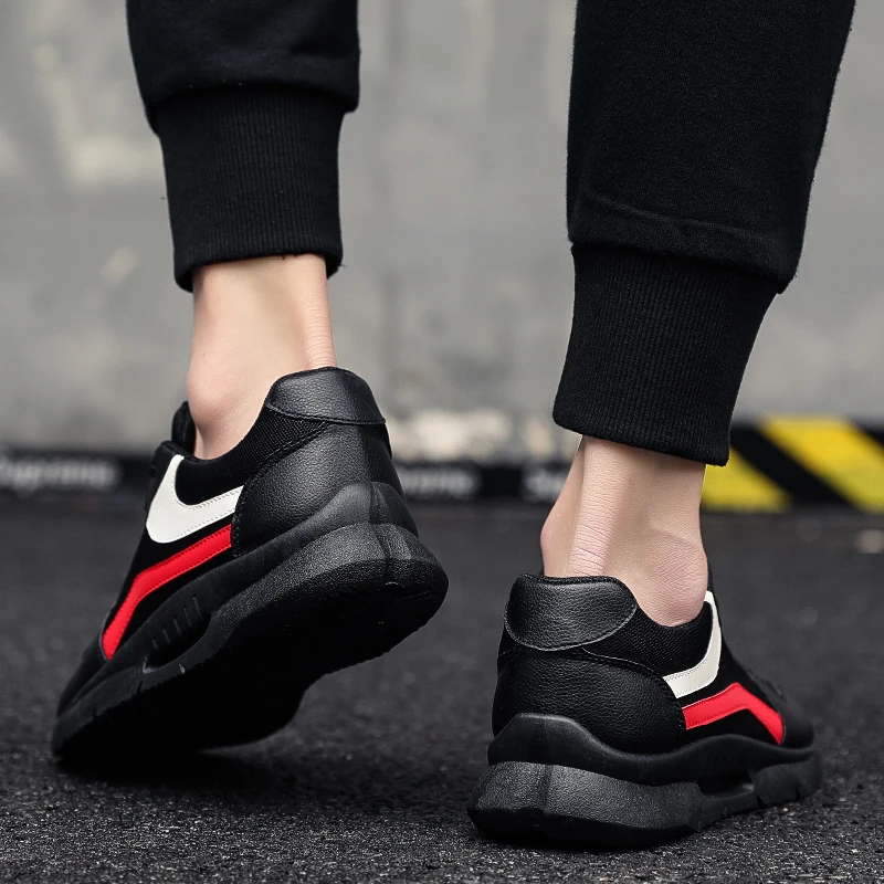 Men's Vulcanize Shoes 2020 New Lace Up Trainers Man Flat Heels Running Adult Mesh Breathable Casual Sneakers Sports | Обувь