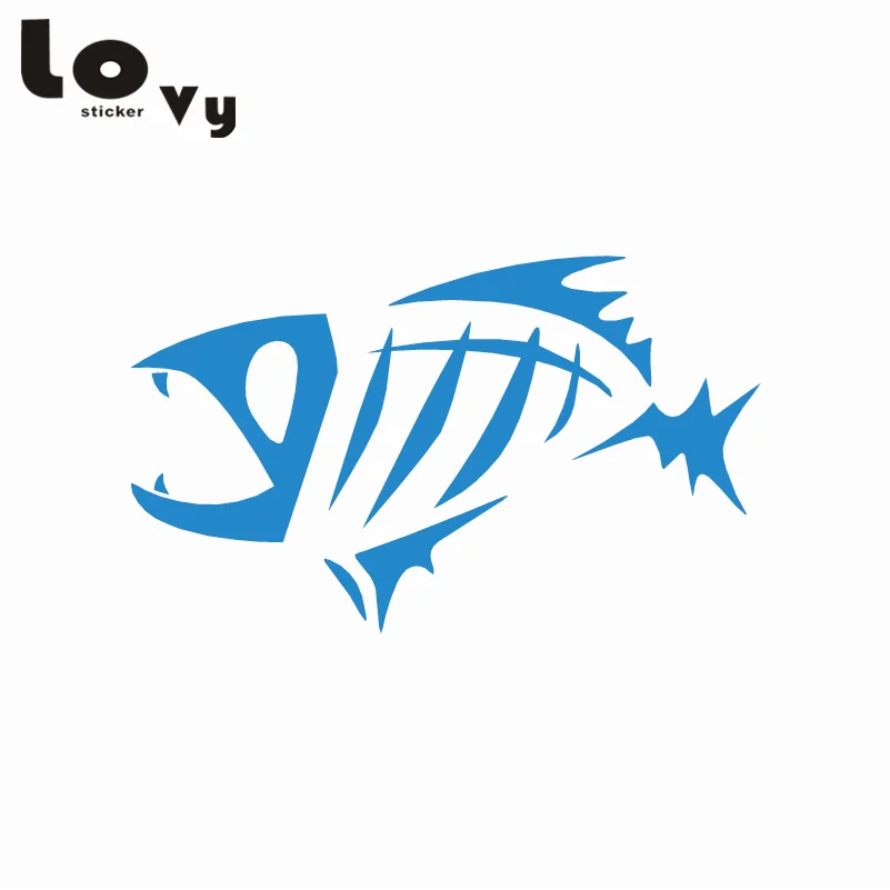 2 шт. этническая рыба череп мультяшная наклейка животное виниловая Автомобильная