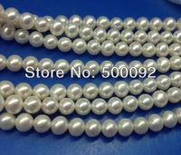 aa wholesale 6 7mm near round pearl white pearl free shipping