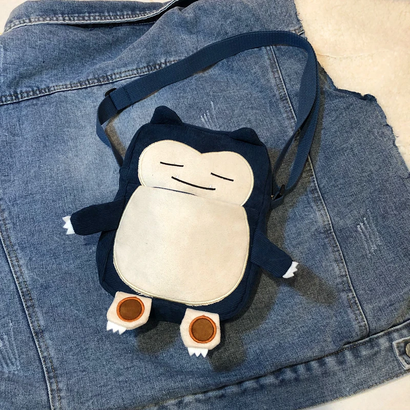 IVYYE Snorlax модные аниме вельветовые Сумки На Плечо Мягкий мультфильм Tote Повседневная Сумочка куклы телефон сумка леди девушки - Цвет: see chart