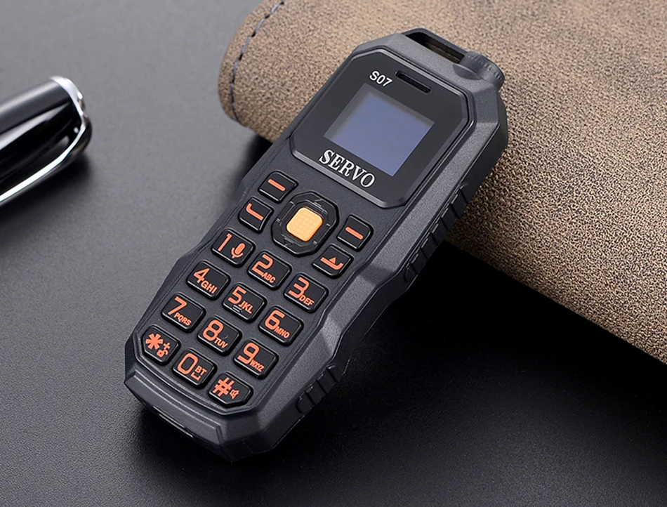 SERVO S07 Bluetooth Dialer Мини Мобильный телефон 0,6" крошечный экран GSM с низким излучением две sim-карты Bluetooth наушники самый маленький мобильный телефон