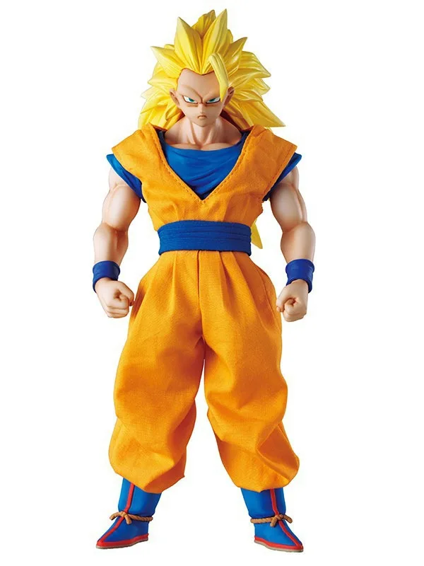 Лидер продаж 21 см Dragon Ball Z Сон Гоку ПВХ фигурку DOD Супер Саян 3 Коллекционная модель