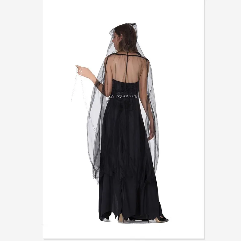 

2018 Halloween witch costume vampire female ghost demon ghost cloak suit witch costume uniform party costume death