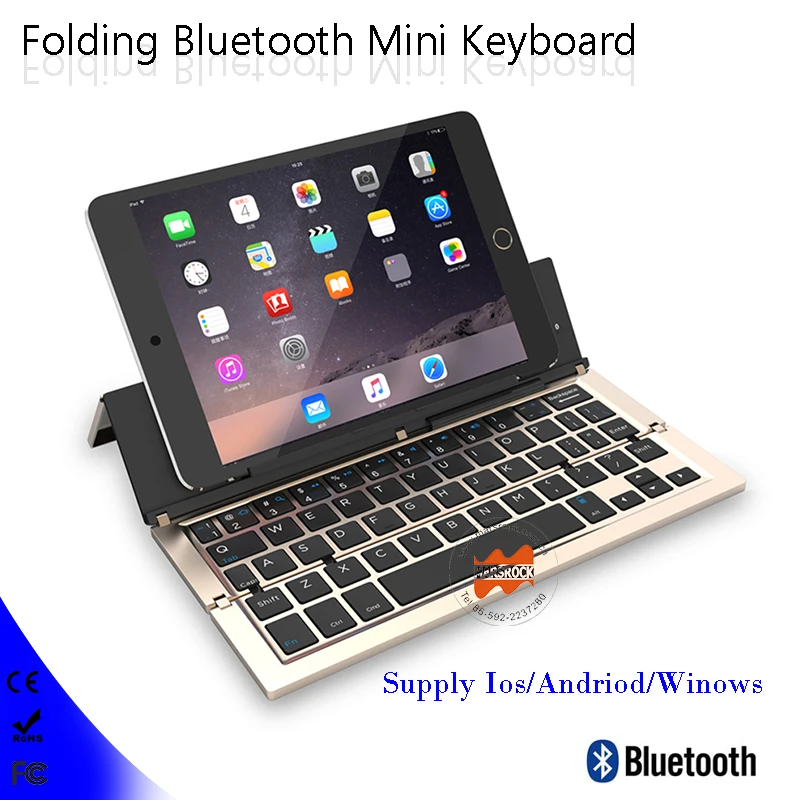 Складной портативный Bluetooth 3 0 беспроводной ноутбук планшет телефон мини