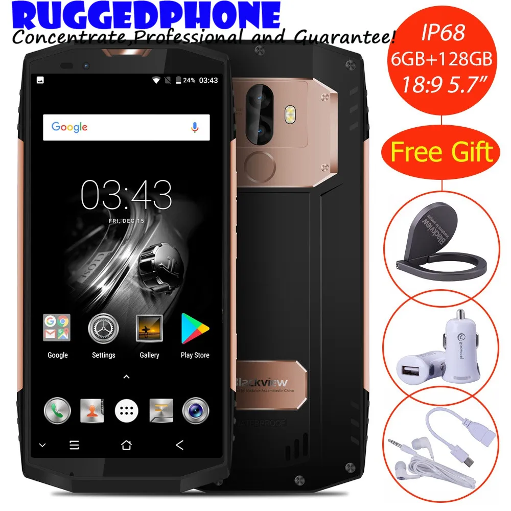 BLACKVIEW BV9000 PRO 18:9 смартфон с 5 7 дюймовым дисплеем восьмиядерным процессором MTK6757CD