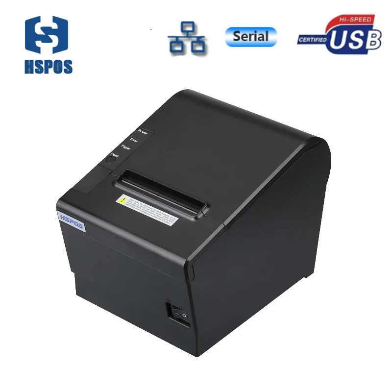 

Top sale 3inch Pos Thermal Receipt Printer usb serial lan with cash drawer interface and auto cutter support OPOS Drivers