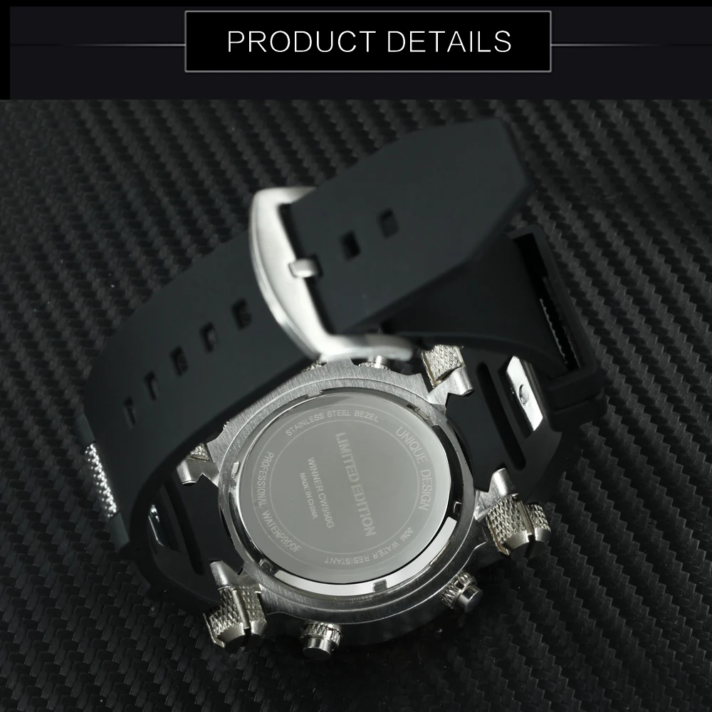 Победитель официальный спортивные Креативные Часы Хип Хоп череп кварцевые