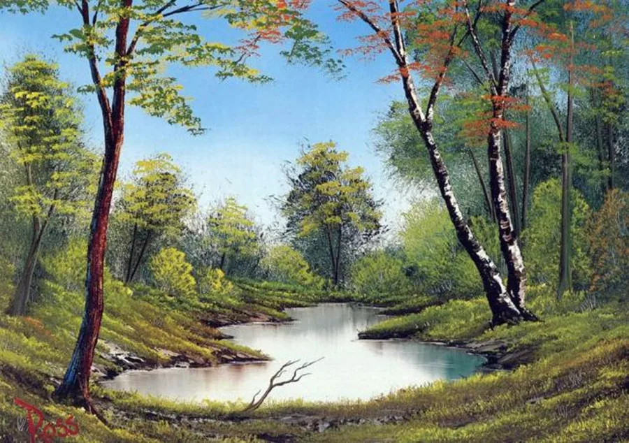 Идиллический пейзаж картина маслом кантри дача Алмазная Картина Вышивка крестом