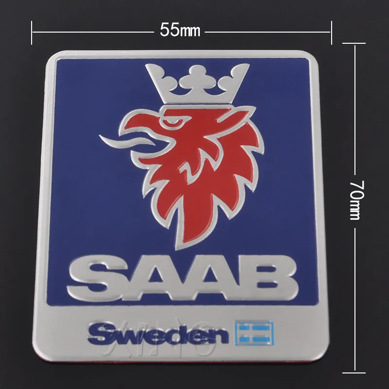 Хромированные автомобильные наклейки и из алюминиевого сплава для SAAB 9-3 9-5 93 900 9000