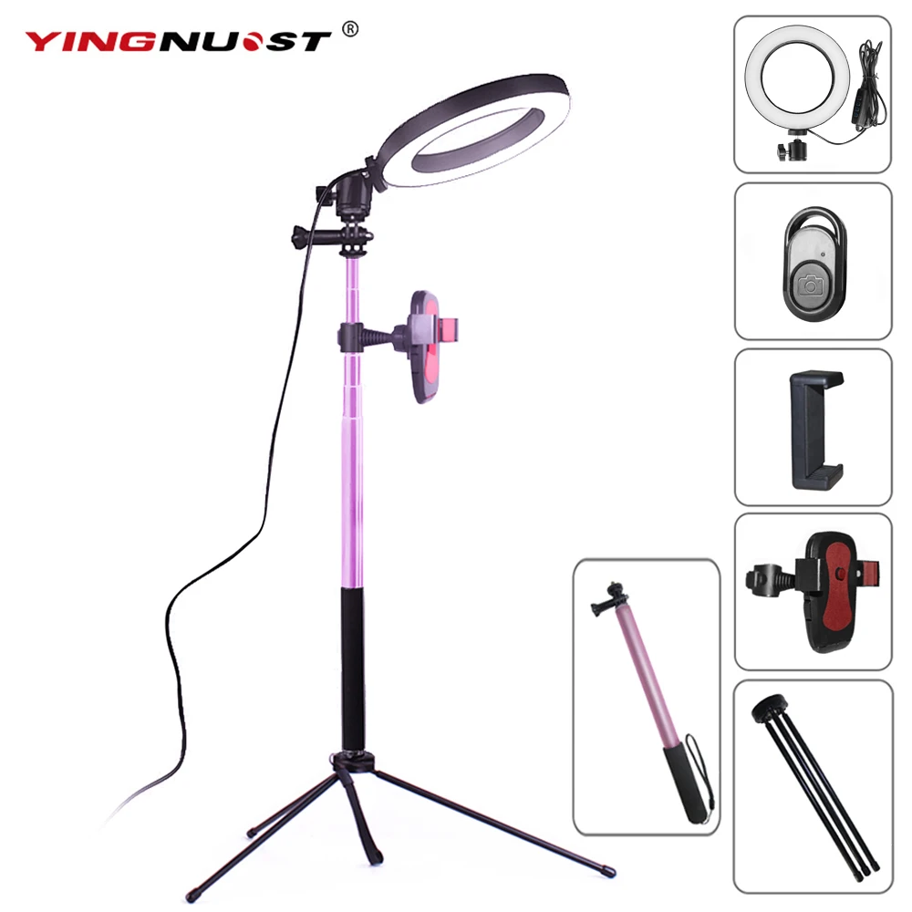 16 & 20 см кольцевой светильник 5500K для фотостудии фотосъемки с регулируемой