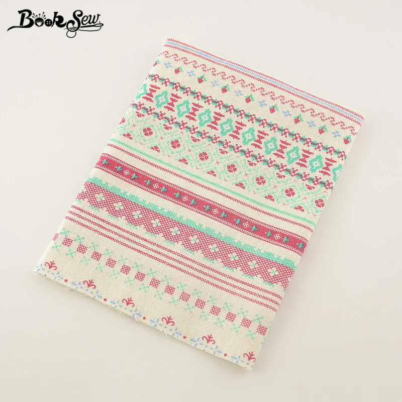 Ткань Tecido Telas с розовым рисунком ткань для шитья хлопчатобумажная льняная Booksew