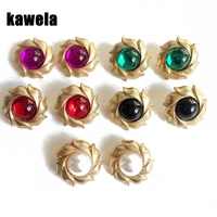 more colors clip earrings round party earrings jewelry alloy sweet brincos for women
