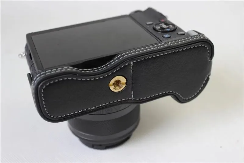 Новый чехол из натуральной кожи для половины камеры Canon EOS M6 EOSM6 EOSM 6 | Электроника