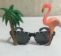 hawaiian flamingo parrot glasses sunglasses neon tropical beachbbq fancy dress hen stage party props summer holiday eyewear hot